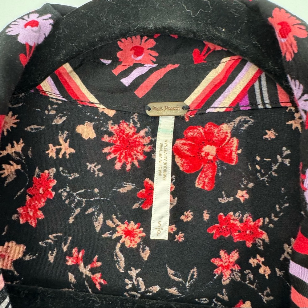 Free People Hazel Patchwork Button Down Blouse - image 4